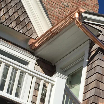 copper gutter installation Farmingdale ny